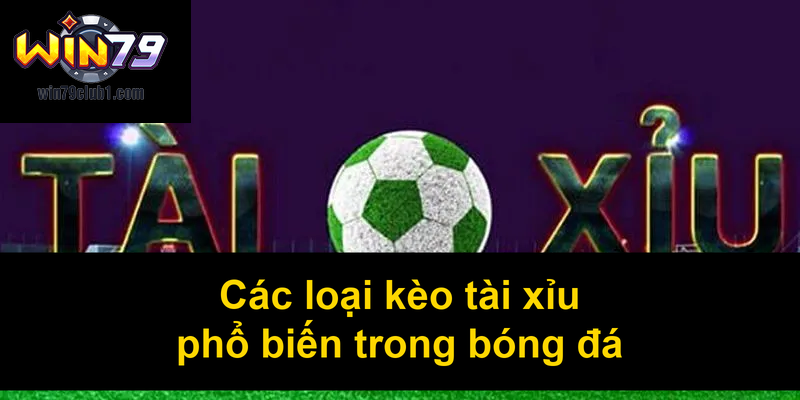 Các loại kèo tài xỉu phổ biến trong bóng đá