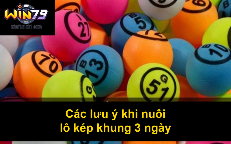 Các lưu ý khi nuôi lô kép khung 3 ngày