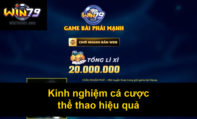 Kinh nghiệm cá cược thể thao hiệu quả