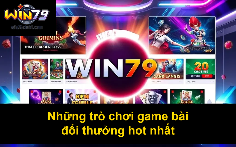 Những trò chơi game bài đổi thưởng hot nhất